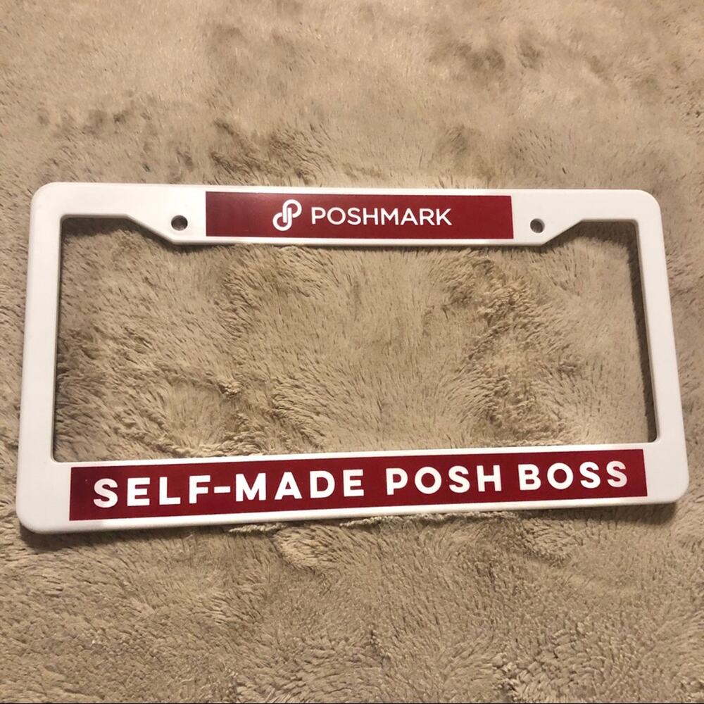Poshmark Self Made Posh Boss License Plate Frame